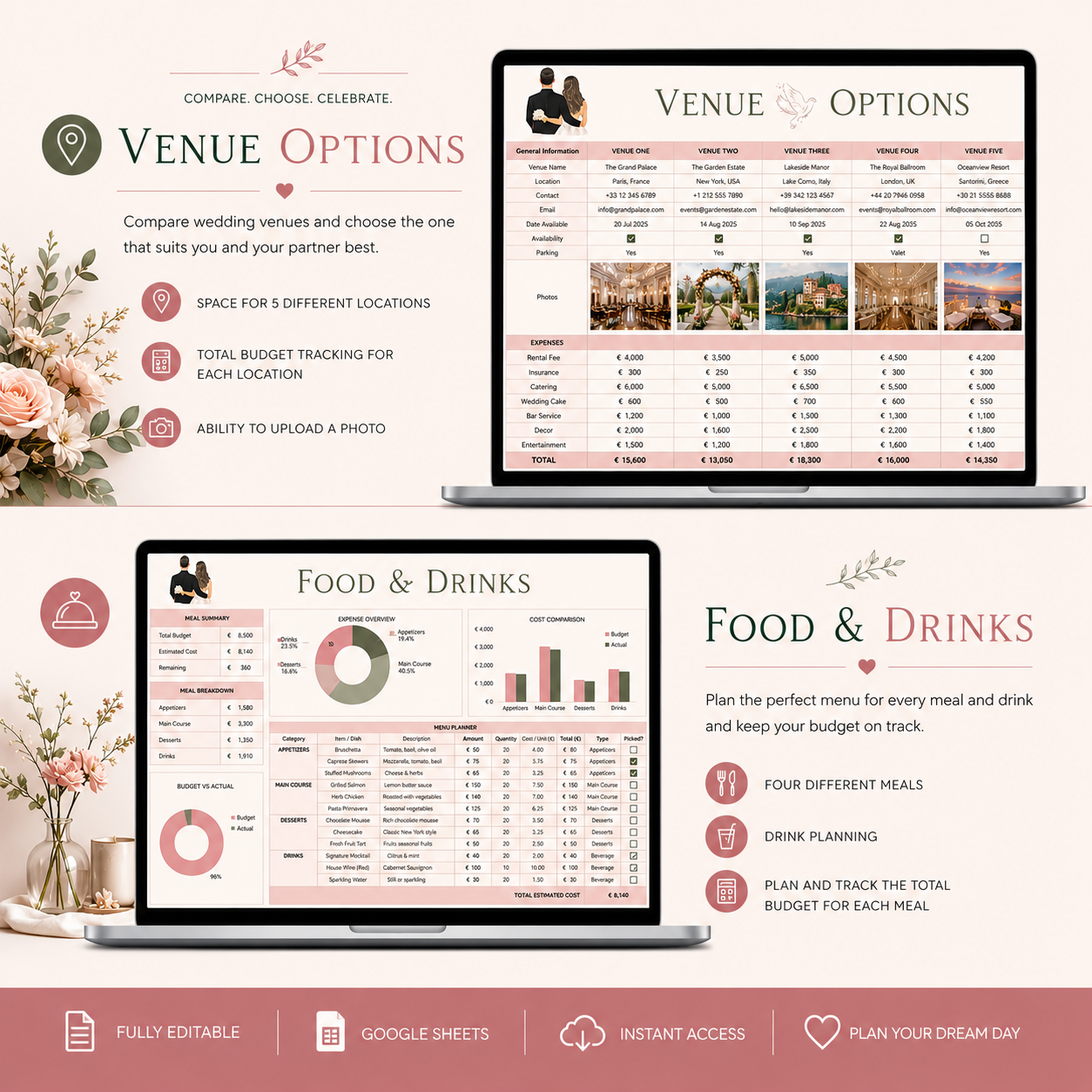 Ultimate Wedding Planner | Budget, Guest List, Seating Chart, Vendors & More