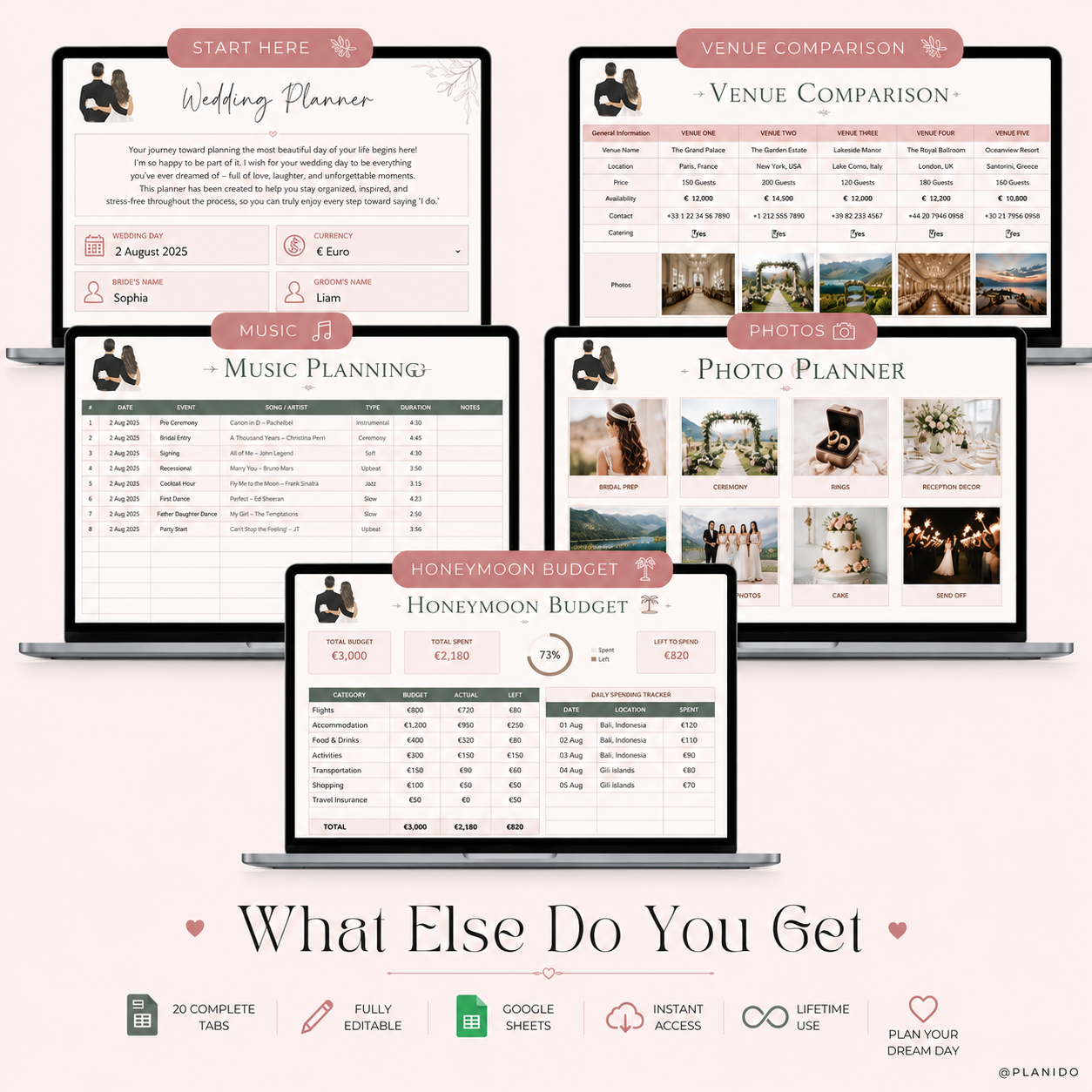 Ultimate Wedding Planner | Budget, Guest List, Seating Chart, Vendors & More